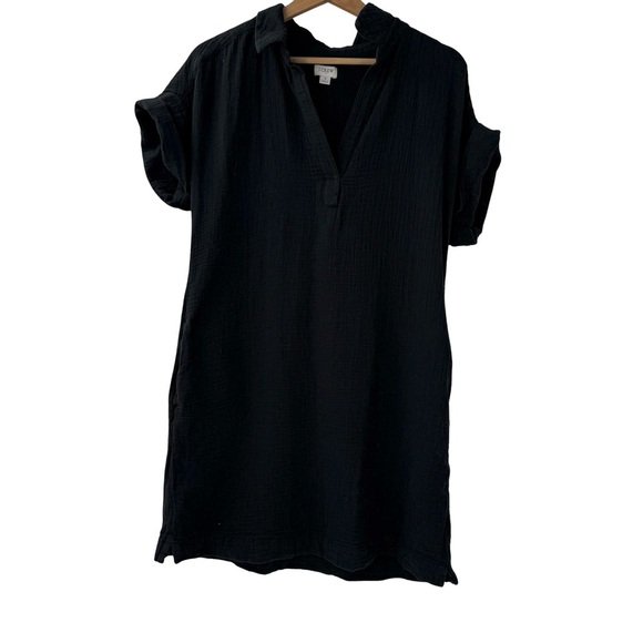 J. Crew Fall 2024 Short Sleeve Gauze Popover Dress/Coverup Sz S - Picture 3 of 9